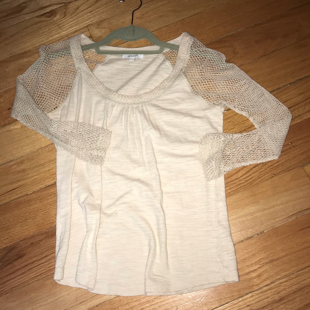 dELiA*s netted sleeved Shirt
